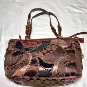 Preloved COACH Patchwork EW Tote 13615 with Dust Cover